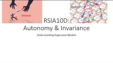 Autonomy & Invariance: Causal Explanations of Central Regression Concepts