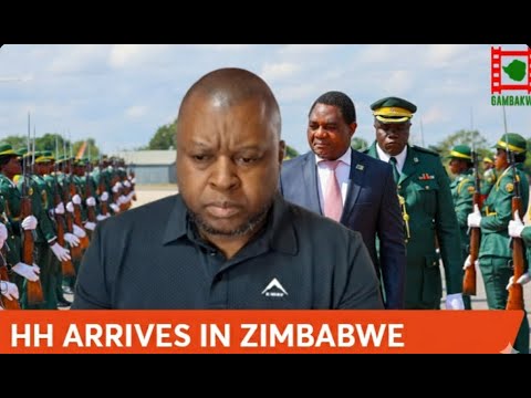 WATCH LIVE Hakainde Hichilema Arrives In Zimbabwe 