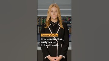 Bloomberg Pro Tips: Create interactive analytics with BQuant Desktop