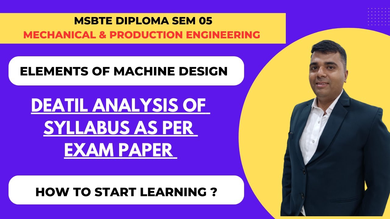 ELEMENTS OF MACHINE DESIGN MECHANICAL SEM 05 SYLLABUS MSBTE DIPLOMA emd-syllabus-fully-explained-elements-of-machine-design-vineet