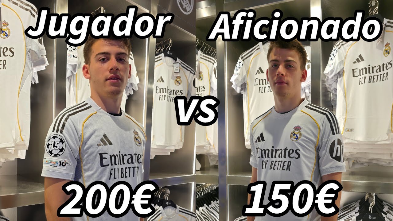La Nueva Camiseta del Real Madrid 25/26 (Versión Jugador vs Aficionado)