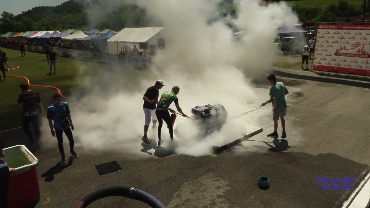 2022 OHL SB Uzovské Pekľany DHZ Lúčka muži prvý pokus   Horiaca mašina