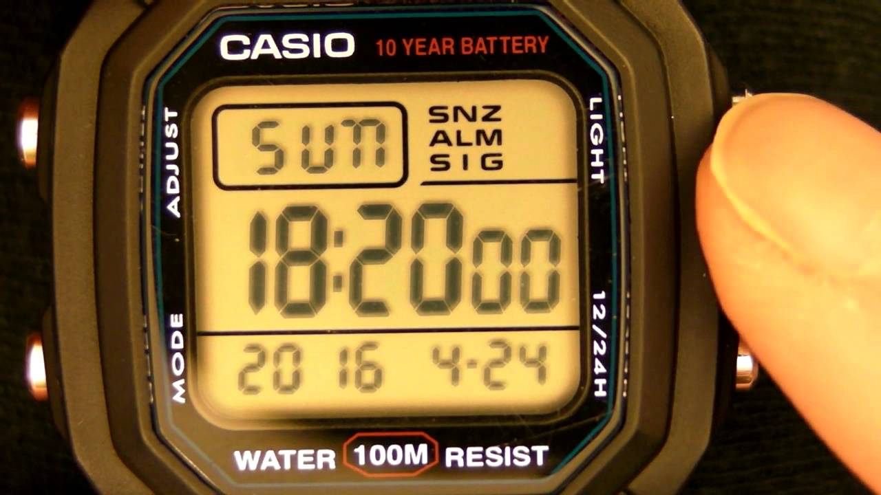 CASIO W-800H-1 Module 3240 Men's Digital Wristwatch - YouTube