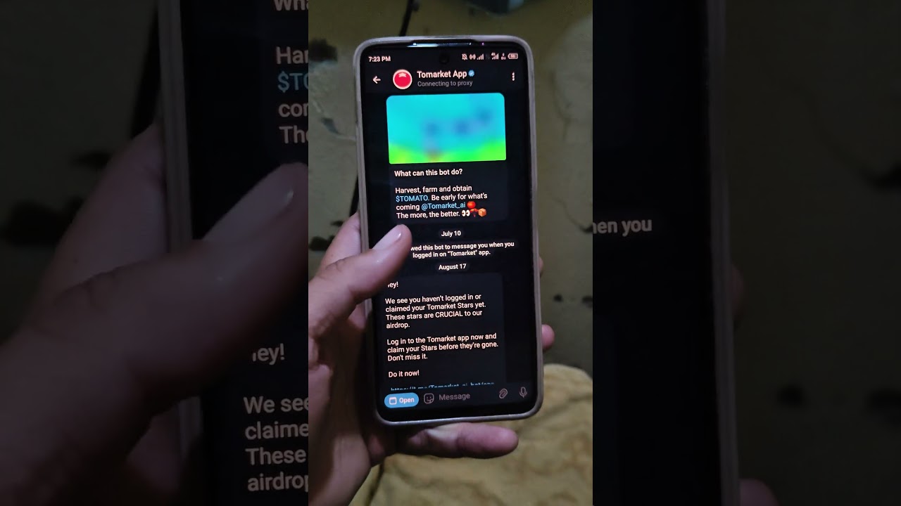 Tomarket listing and cheating detected