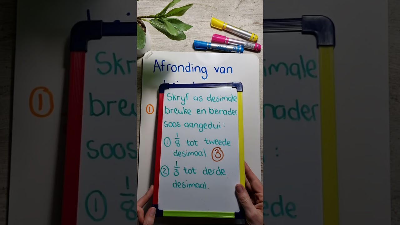 Graad 7 Wiskunde: Breuke afgerond na desimale getalle