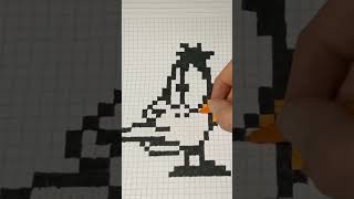 Pixcel daffy duck çizimi Pixcel daffy duck çizimi
