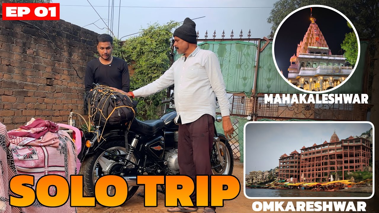 🚩 Solo Ride to Mahakaleshwar & Omkareshwar 🕉️ | Bullet 350 Jyotirling Yatra | EP 01