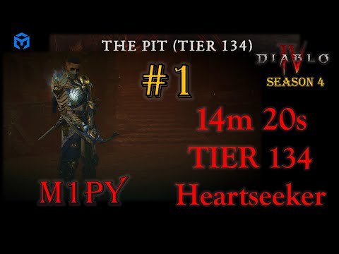 RANK #1 ROGUE AGAIN - Tier 134 Pit - Heartseeker Rogue Maxroll Pit Ladder Diablo 4 Season 4