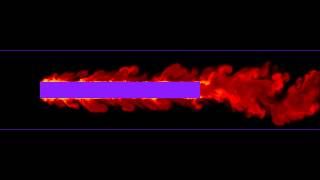 2D flow around a rectangle