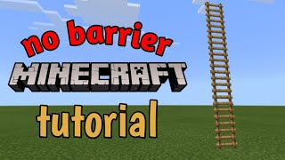 how to make ladder no barrier