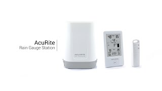 AcuRite Digital Rain Gauge with Thermometer Humidity