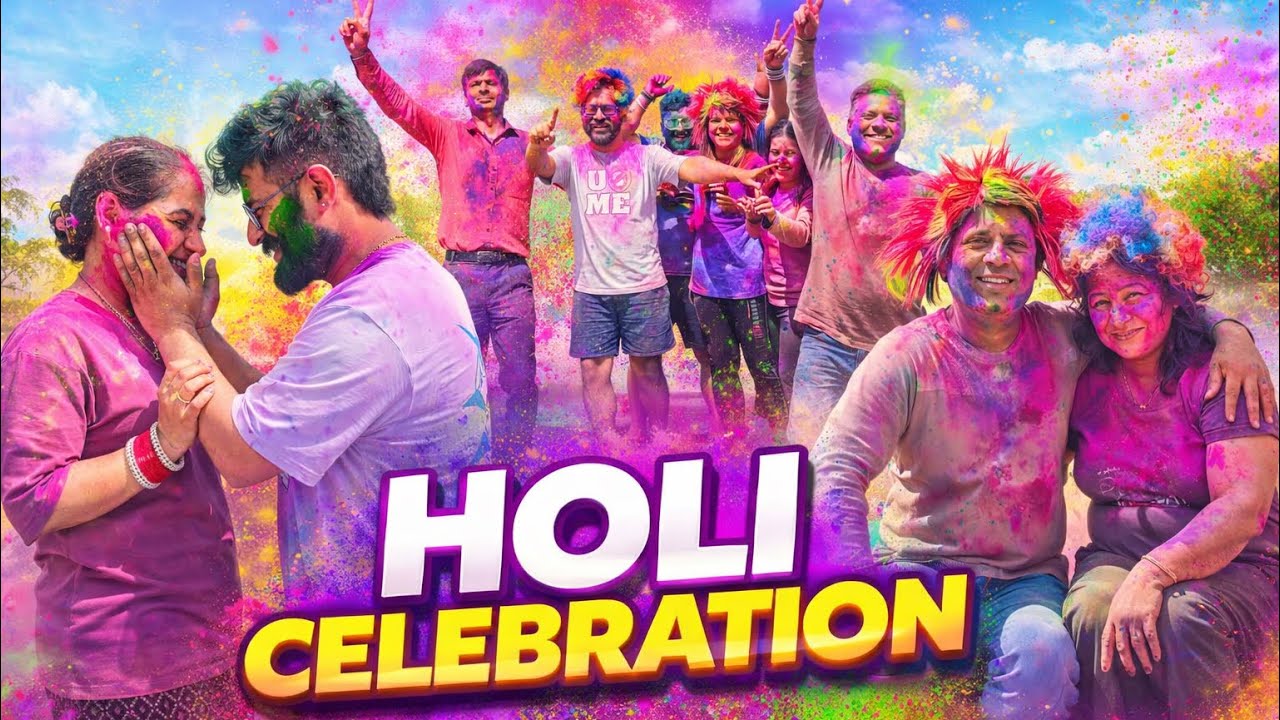 Holi Celebration 2026 | Family Holi Vlog | Rangon Wali Masti 🎉 | @Mehtafamilyvlogss 