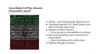 State of the Art: Nation State Threat Actors