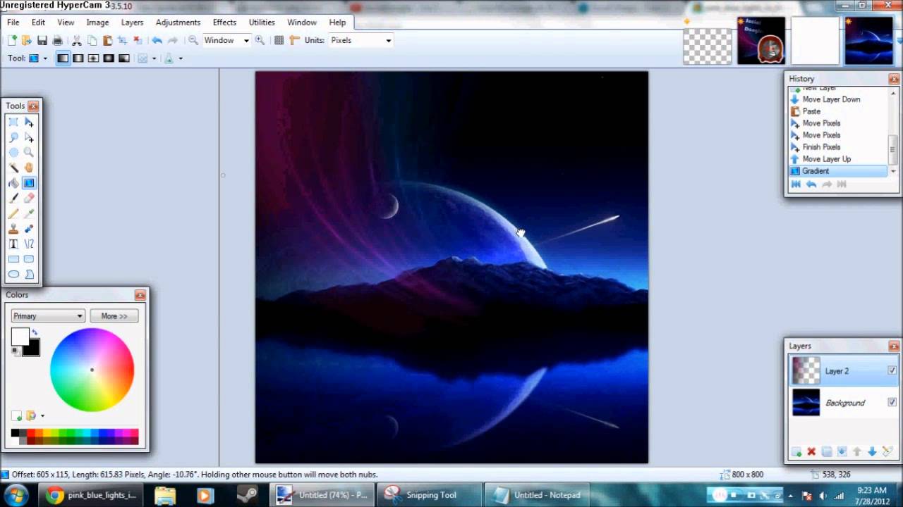 Paint.NET Tutorial: How To Make a Decent Logo w/ Background merge (READ ...