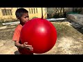 🚀🎈 Successfully Caught a 24'' Balloon Rocket! Finally Deflated in Your Hand!