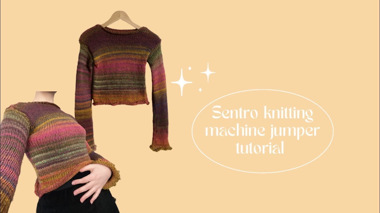 ⭐️How to: make a jumper on a sentro knitting machine⭐️ FIXED AUDIO
