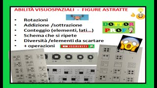 💡 #13 QUIZ LOGICA : ABILITA' VISUOSPAZIALI , figure astratte - esercizi con soluzioni e spiegazione