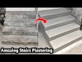 Amazing Stairs Plastering - House Building Stair Cement Sand and Plastering