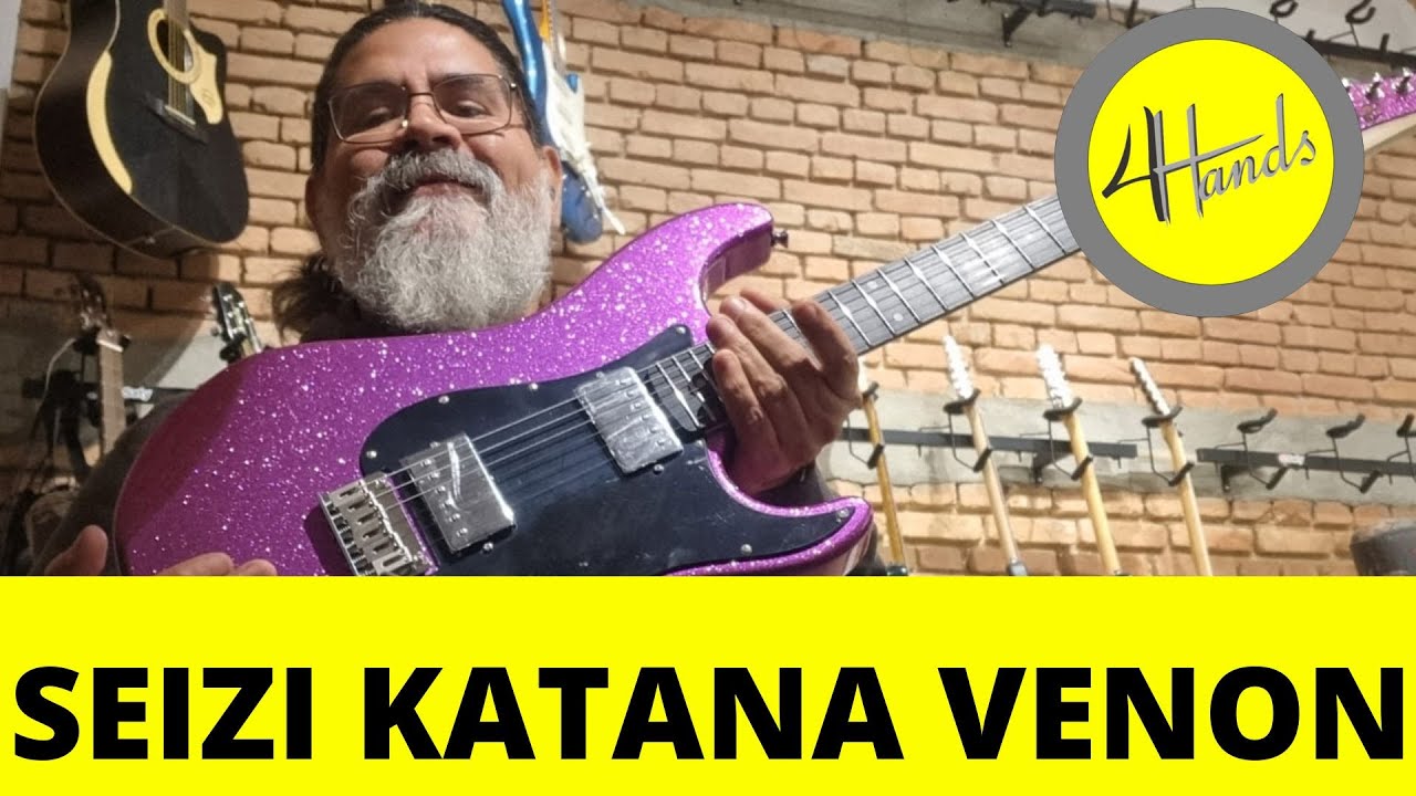 Guitarra Seizi Katana Venom HH 6 Cordas | Loja Constelação