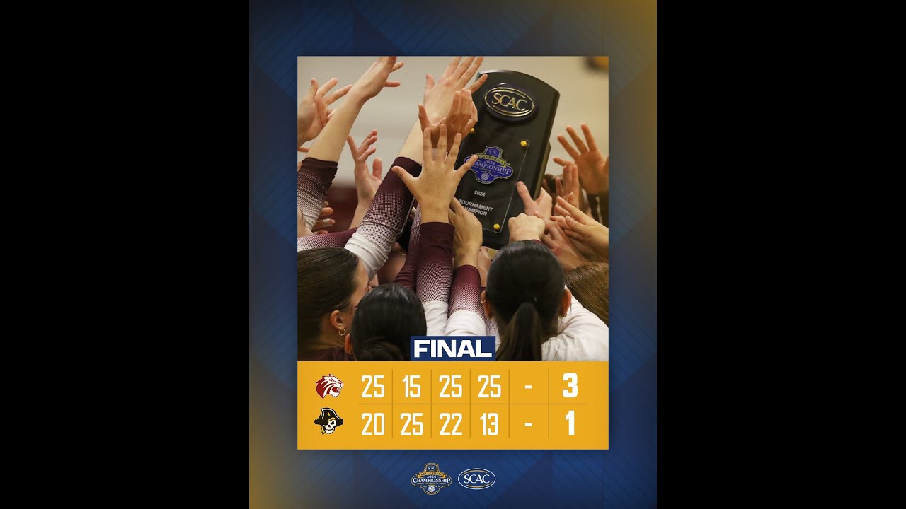 2024 SCAC Volleyball Champions - Trinity University - Julie Jenkins & Mackenzie Logan