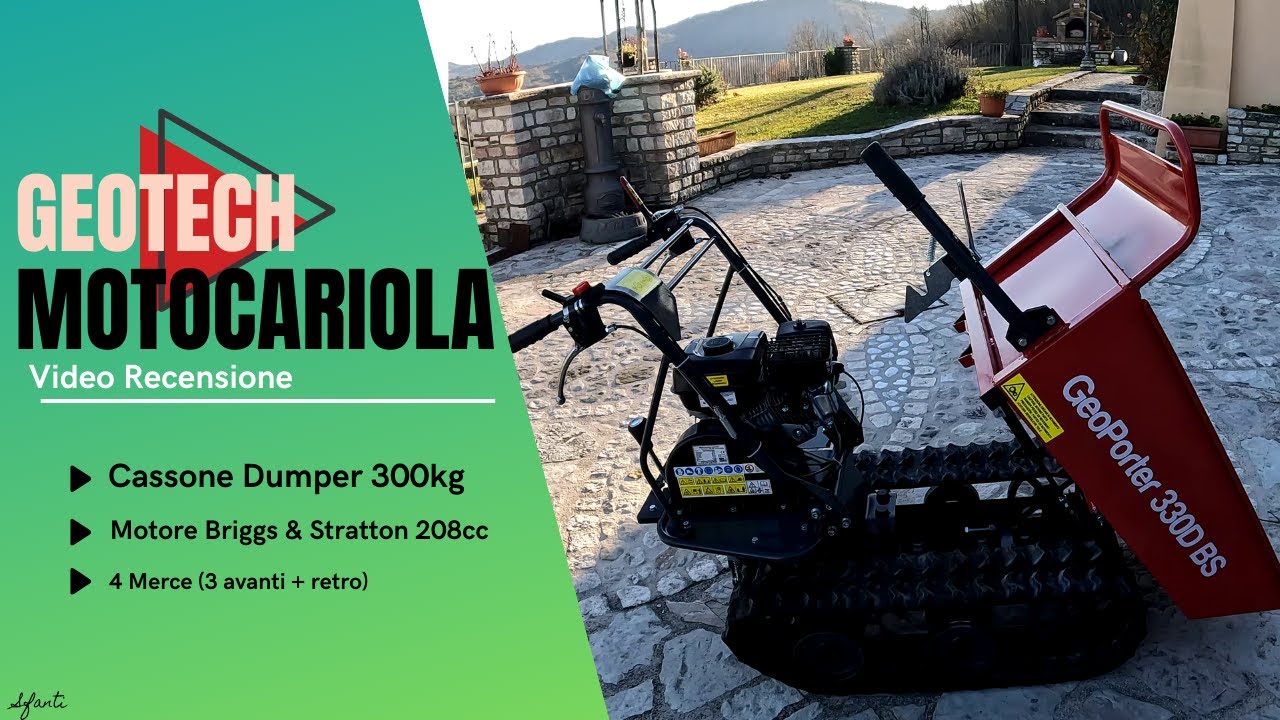 Recensione➡️ Geoporter 330d BS La Motocariola che Rivoluziona il Lavoro!