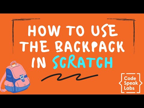 How to Use the Backpack in Scratch