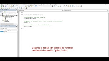 Forzar declaración explícita de variables en VBA para Microsoft Excel