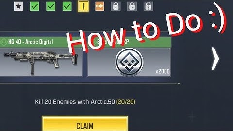 COD Mobile Kill 20 Enemies with Arctic 50 Task Complete