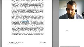 PHL2026 Russell part 1: denoting phrases + some logic