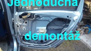 Demontáž Tapicirunku A Zámku Dveří Peugeot 307Sw - Youtube