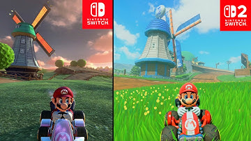 Mario Kart 8 (Switch 1) vs. Mario Kart World (Switch 2) Comparison