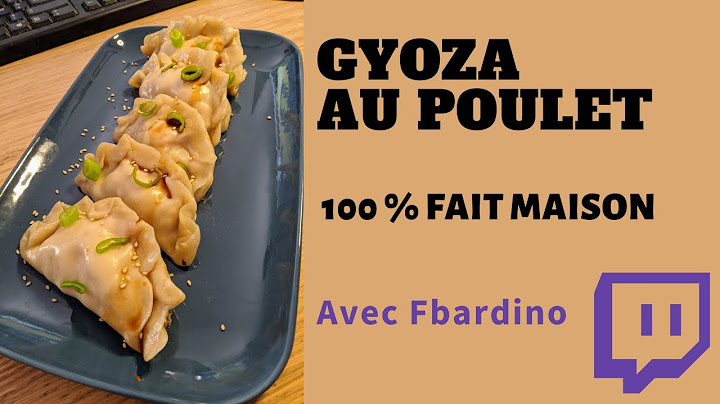 Recette de Gyoza au poulet 100% maison !