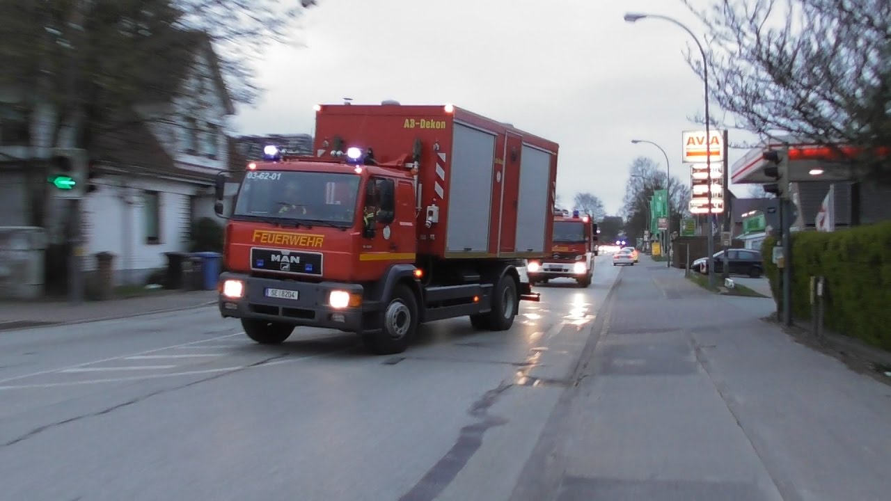 [2x Perspektiven] Einsatzfahrten zum Gefahrguteinsatz in Bad Segeberg + Einsatzstelle