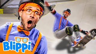Blippi Goes Skating 🛹 | Learning Videos for Kids 🔵🟠