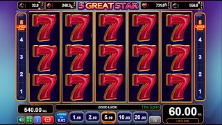 5 GREAT STARS EGT SLOT BIG WINS !