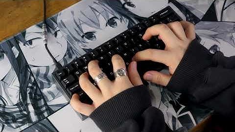 Klippe T with Purple Pandas - Typing Soundtest