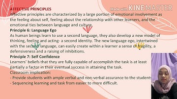 Teaching by principles