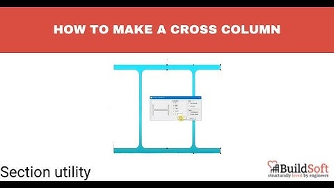 How to make a cross column