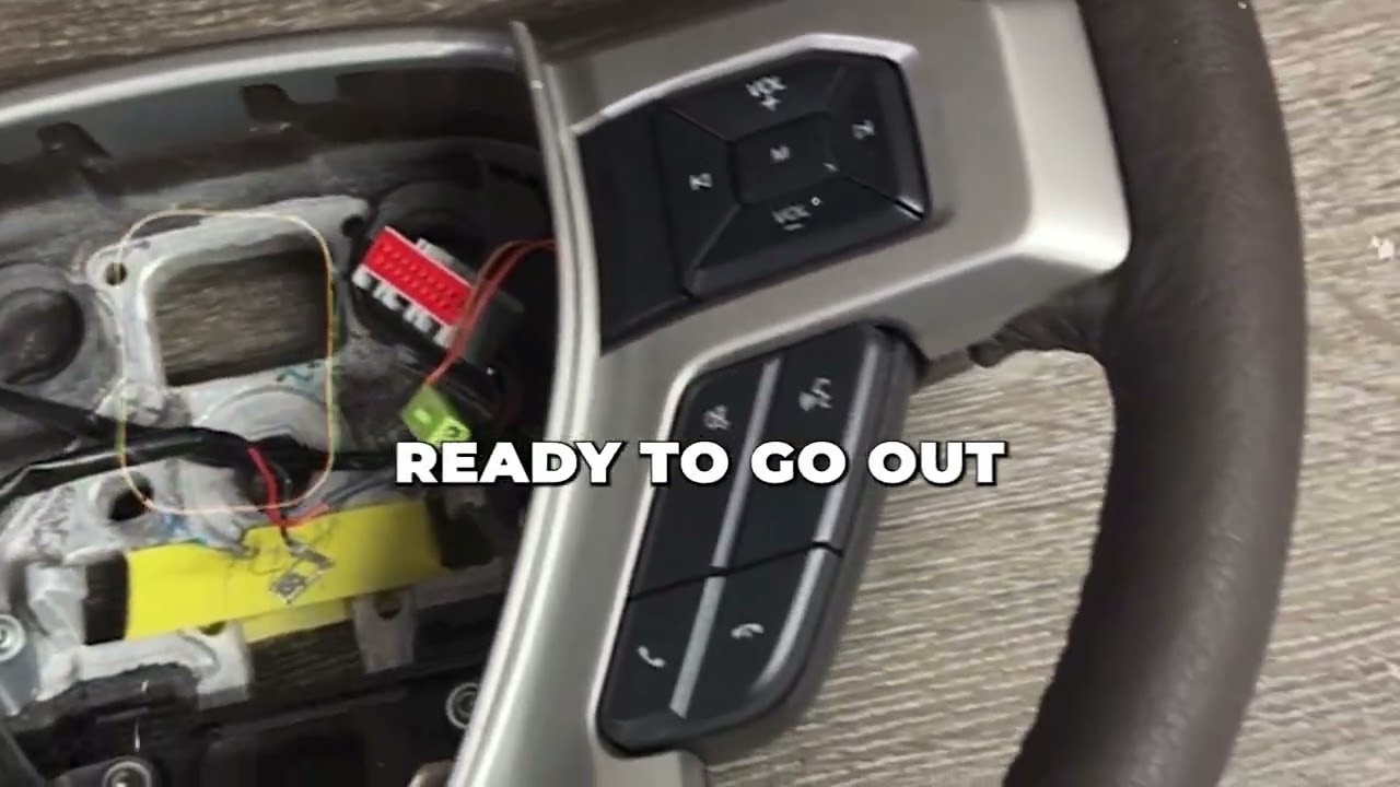 Ford F350 2017 Steering Wheel Wood and Leather