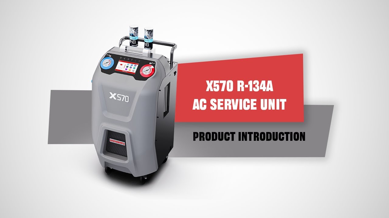 570 introduction A/C service station Compatible for mini can refrigerant recharge