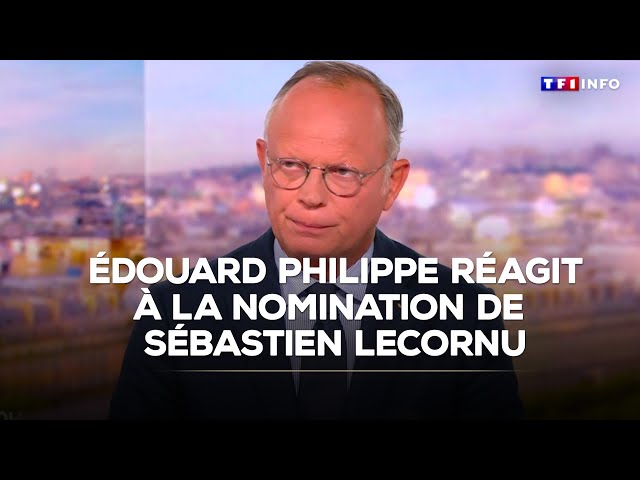 Nomination de Sébastien Lecornu, discussion sur le budget... Édouard Philippe invité du JT｜TF1 INFO