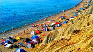 НУДИСТСКИЙ ПЛЯЖ в Крыму - ЛИСЬКА. ОШАЛЕТЬ нудисты ЗАХВАТИЛИ пляж и живут в палаточном городке.