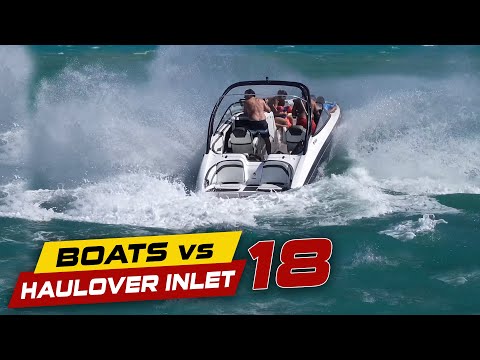 LAKE BOAT GOES INTO THE OCEAN! | Boats vs Haulover Inlet