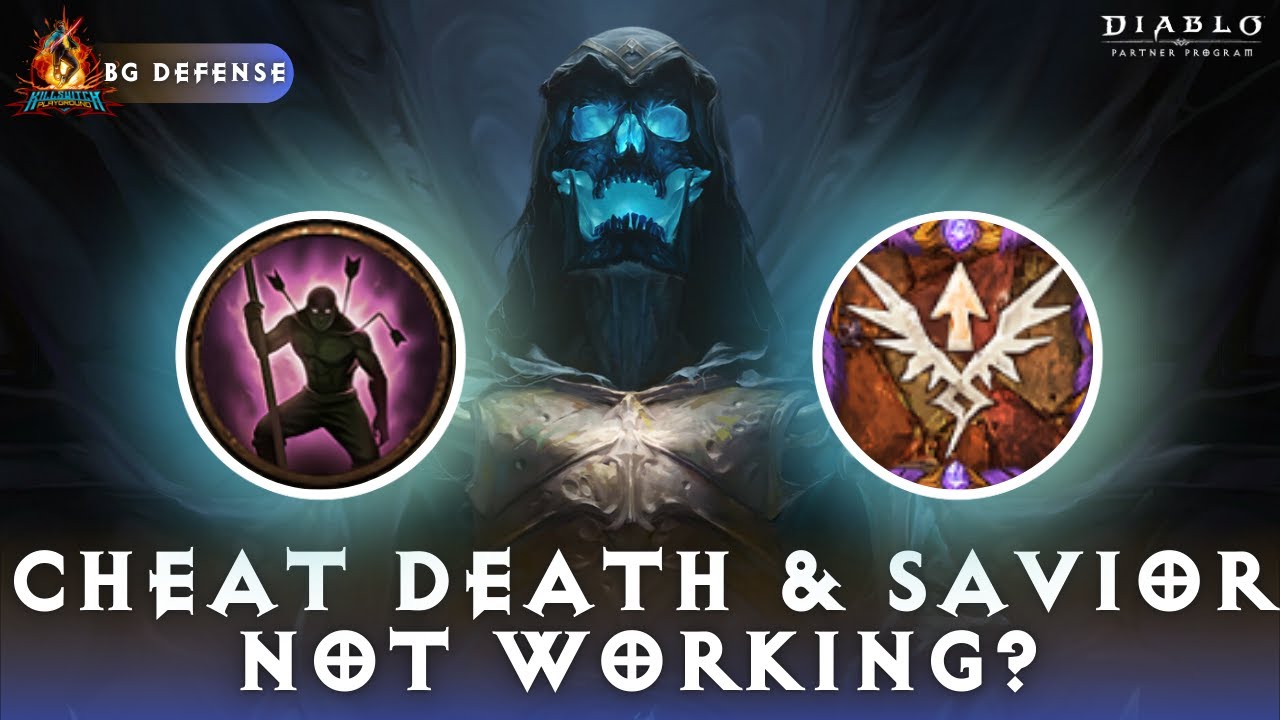 Diablo Immortal - Cheat Death & Savior Not Working? | BG Defense - YouTube