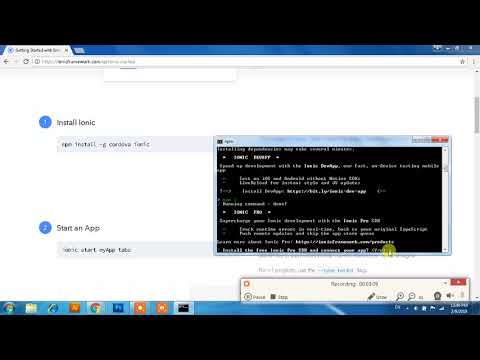 Start an App - Learn Ionic Framework