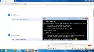Start an App - Learn Ionic Framework