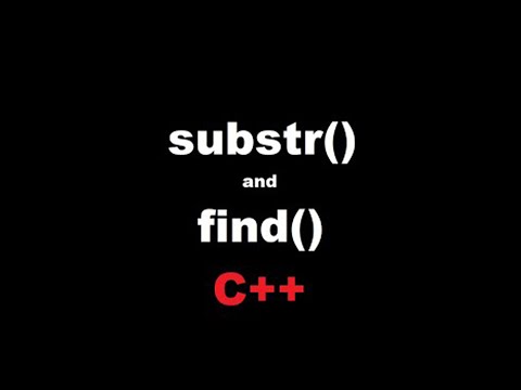 C++ Programming Tutorials - 72 - string substrings, swapping, and finding