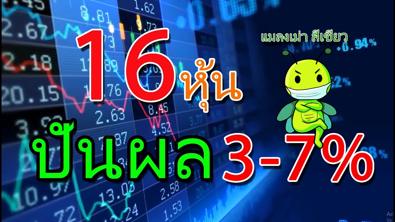 13 02 64 รวยด้วยหุ้นปันผล : 16 หุ้นปันผล 3-7%