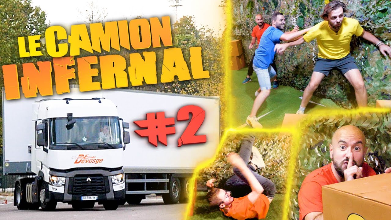 Enfermés dans un camion (les chutes sont encore plus violentes)
