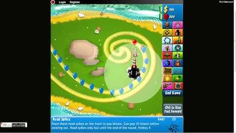 Bloons tower defence 4 expansion: stratigy 1-50 track 1 easy part 1
